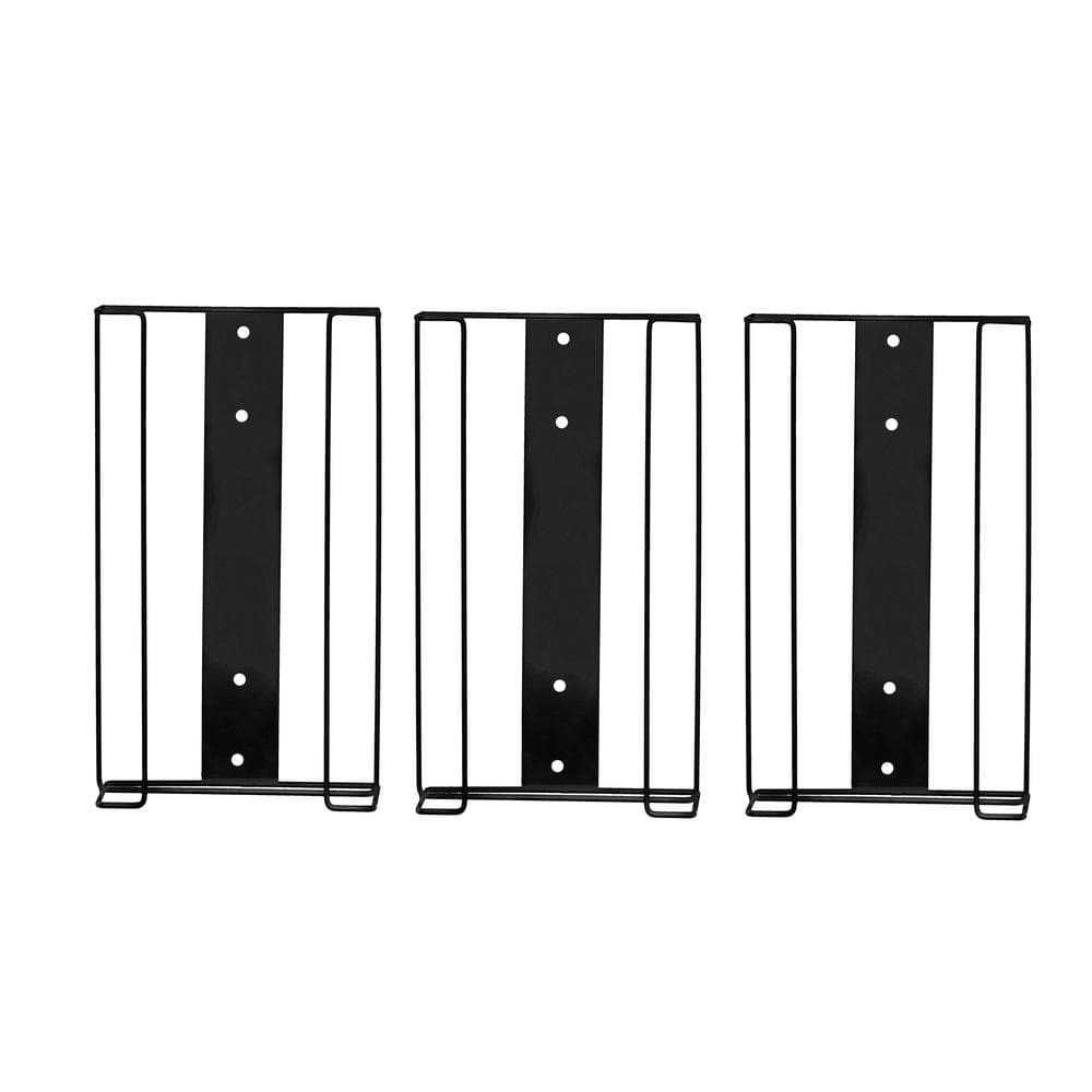 Black Quadruple Box Wire Wall Mount Glove Dispenser (4-Pack)
