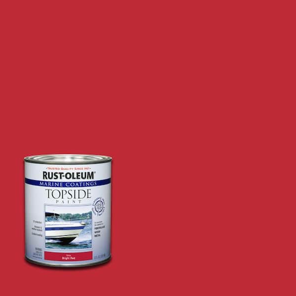 Rust-Oleum Marine 1 qt. Gloss Bright Red Topside Paint (4-Pack)