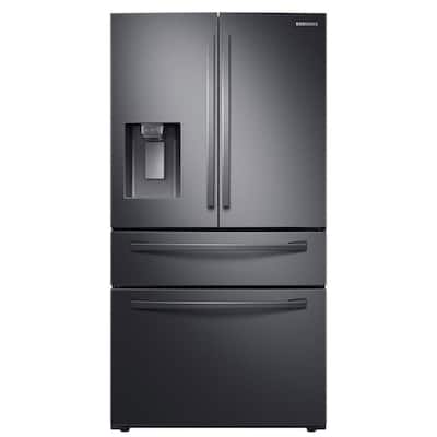 Black Stainless Steel - Standard Depth - French Door Refrigerators ...