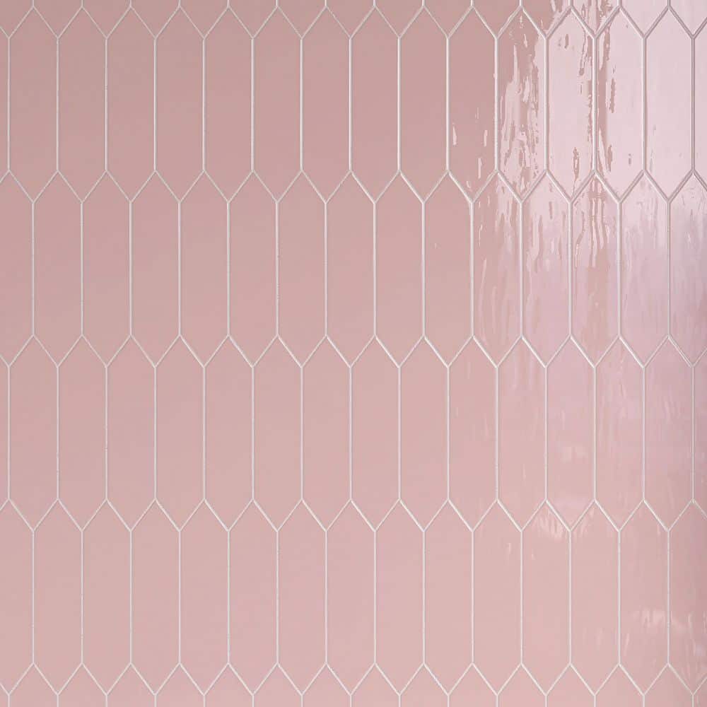 Atlanta Pink 2.95 in. x 11.81 in. Glossy Ceramic Picket Tile Sample price history on PriceWatchPro