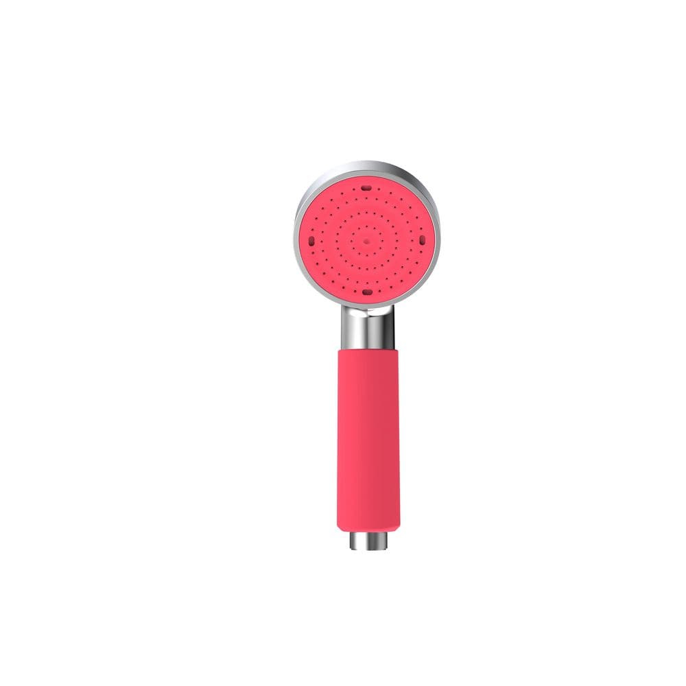 Colorful 1-Spray Patterns 2.95 in. Single Wall Mount Handheld Shower Head w