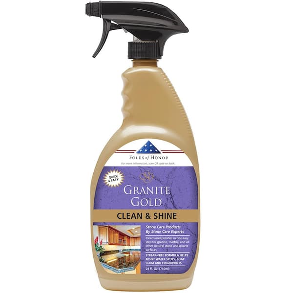 Granite Gold 24 oz. Clean and Shine Spray Countertop Cleaner and Polish for Granite, Marble, Quartz and More
