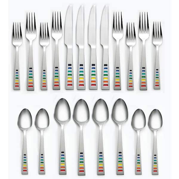 Fiesta 20Piece Celebration MultiColor Flatware Set, Service for 4