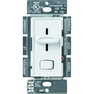 Skylark Dimmer Switch, with Preset, 1000-Watt Incandescent/Single-Pole or 3-Way, White (S-103PH-WH)