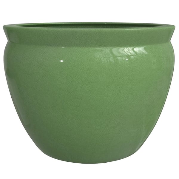 14 in. Celadon Porcelain Fishbowl