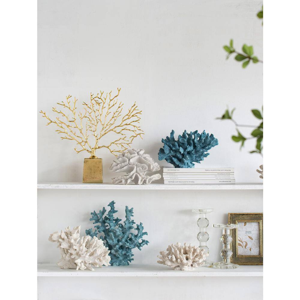 Radiant Gold Abstract Metal Tree Sculpture Decor