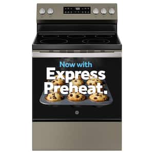 30 in. 5 Element Free-Standing Electric Range in Slate with Crisp Mode