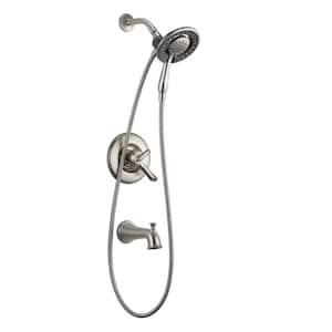 Linden In2ition 1-Handle Tub and Shower Faucet Trim Kit in Stainless (Valve Not Included)