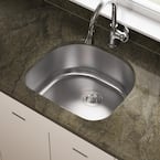 Undermount Stainless Steel 24 in. Single Bowl Kitchen Sink