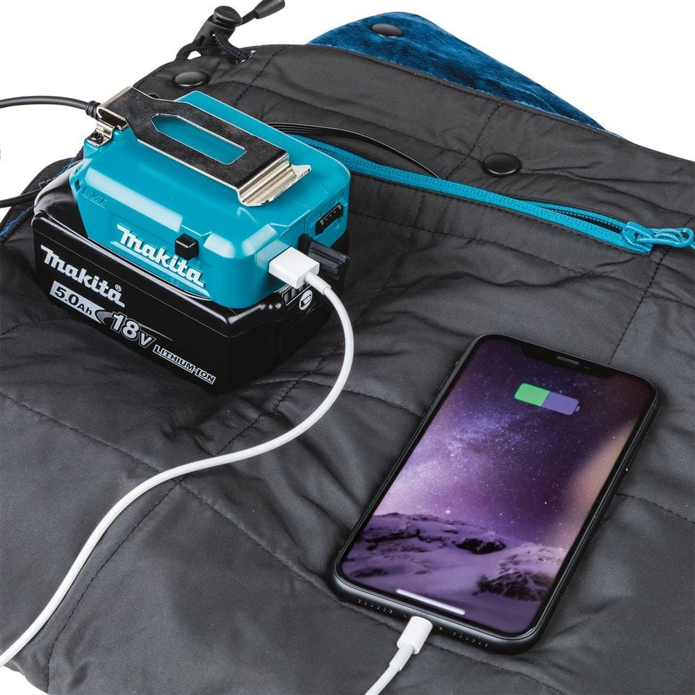 Black Polyester Hooded Heated Blanket with 3 Heat Settings