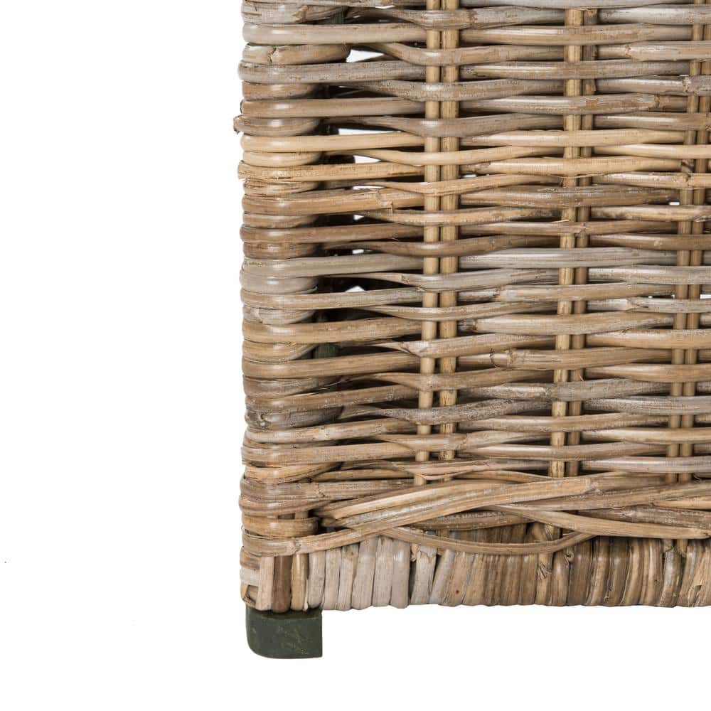 Elijah Natural Wicker Storage Trunk with Removable Lid