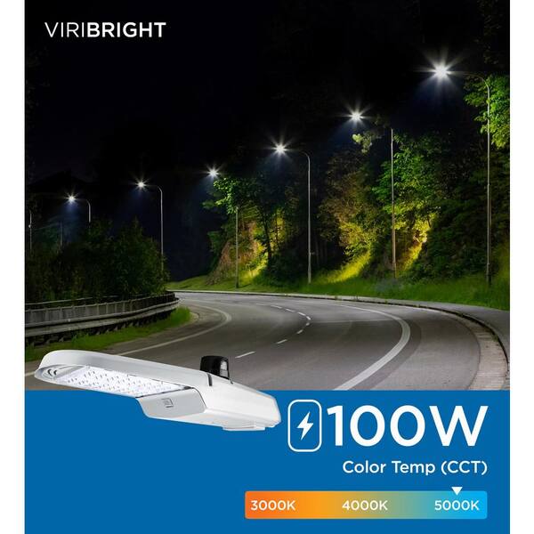 High Voltage 277-480V - 150 Watt LED NextGen III Parking Lot Lights -  21,000 Lumen - 5000K - BLACK - ARM Mount - Without photocell