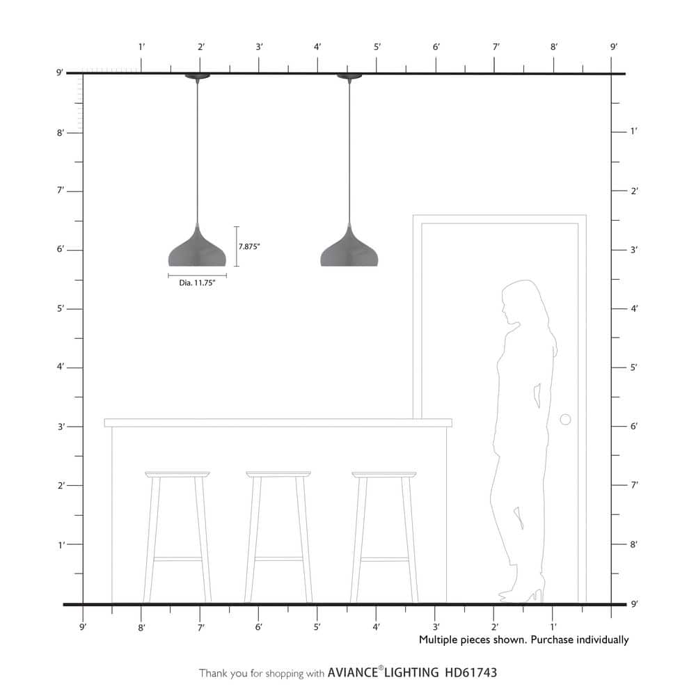 Shiny Red Aluminum Mini Pendant Light for Indoor/Outdoor