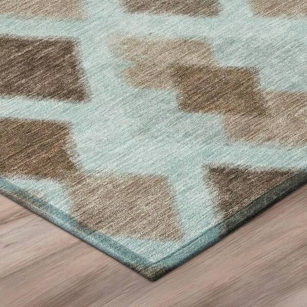 Chantille Machine Washable Indoor/Outdoor Abstract ACN3021 Sky 3 ft. x 4 ft. Area Rug