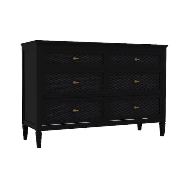black dresser with cane webbing 59x15x26 in - 36 in. Tall - Dressers Size:US Size 24W Wedding Dress Sleeves & COLOR-Green Drawer features English dovetail
