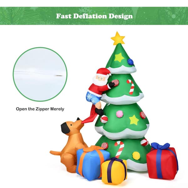 ★新品未開封★SPICARE V3 ChristmasCoffret2024 Costway 7 ft. Inflatable Santa Decor Christmas Tree with LED