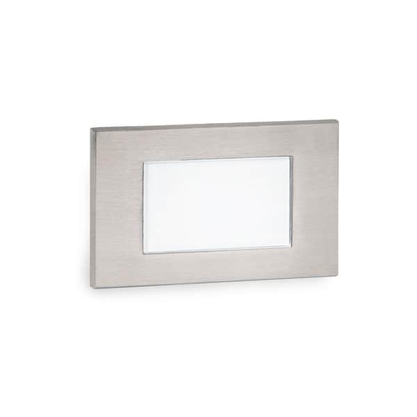 WAC LIMITED 4-Watt Diffused 1-Light Line Voltage Stainless Steel LED Stair Light or Wall Light, 3000K