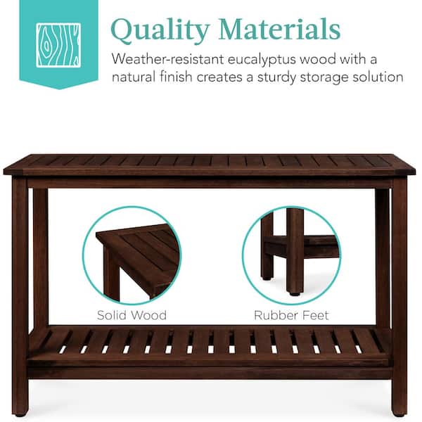 Best Choice Products 48 in. Espresso Brown 30 in. H