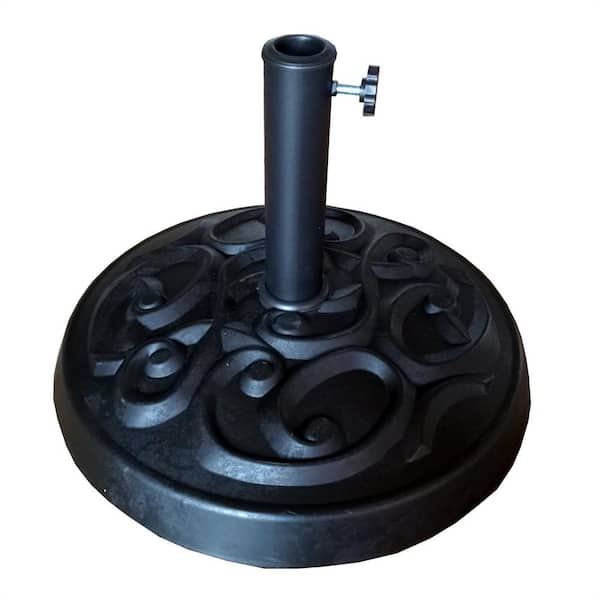 33 lb. Resin Patio Umbrella Base in Black SJ-070-base - The Home Depot