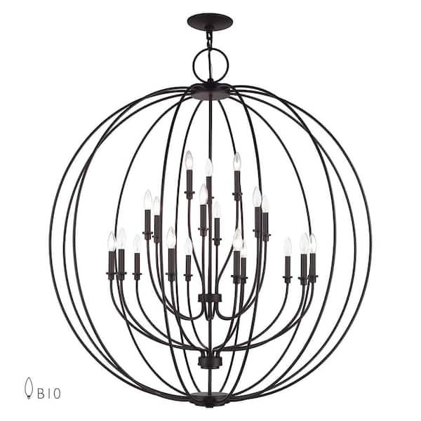 Milana 19-Light Bronze Chandelier