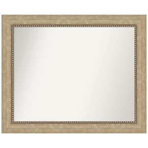 Astor Champagne 33 in. W x 27 in. H Non-Beveled Bathroom Wall Mirror in Champagne