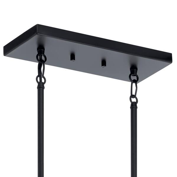 KICHLER Armand 42.75 in. 12-Light Black with Bronze Accent KICHLER Armand 42.75 in. 12-Light Black with Bronze Accent