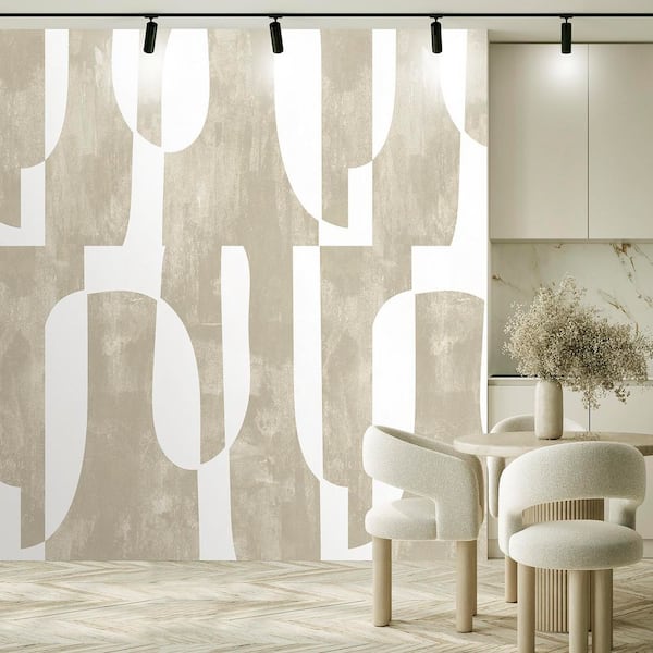 Mod Monolith Cream Wall Mural