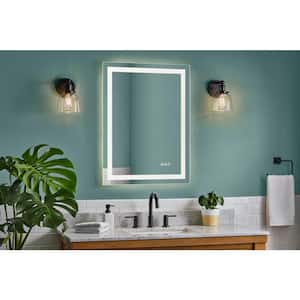 24 in. W x 32 in. H Rectangular Frameless Anti-Fog LED Wall Bathroom Vanity Mirror