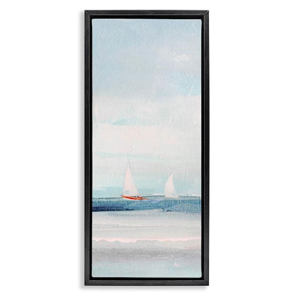 Stupell Industries Sailboat Pair Floating by Sally Swatland Black ...