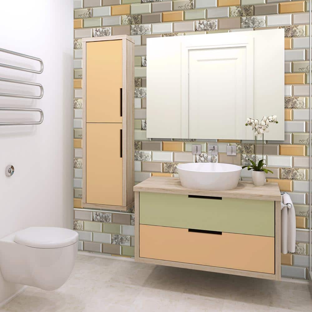 Falkirk 3D Multicolor Faux Brick Vinyl Wall Panels