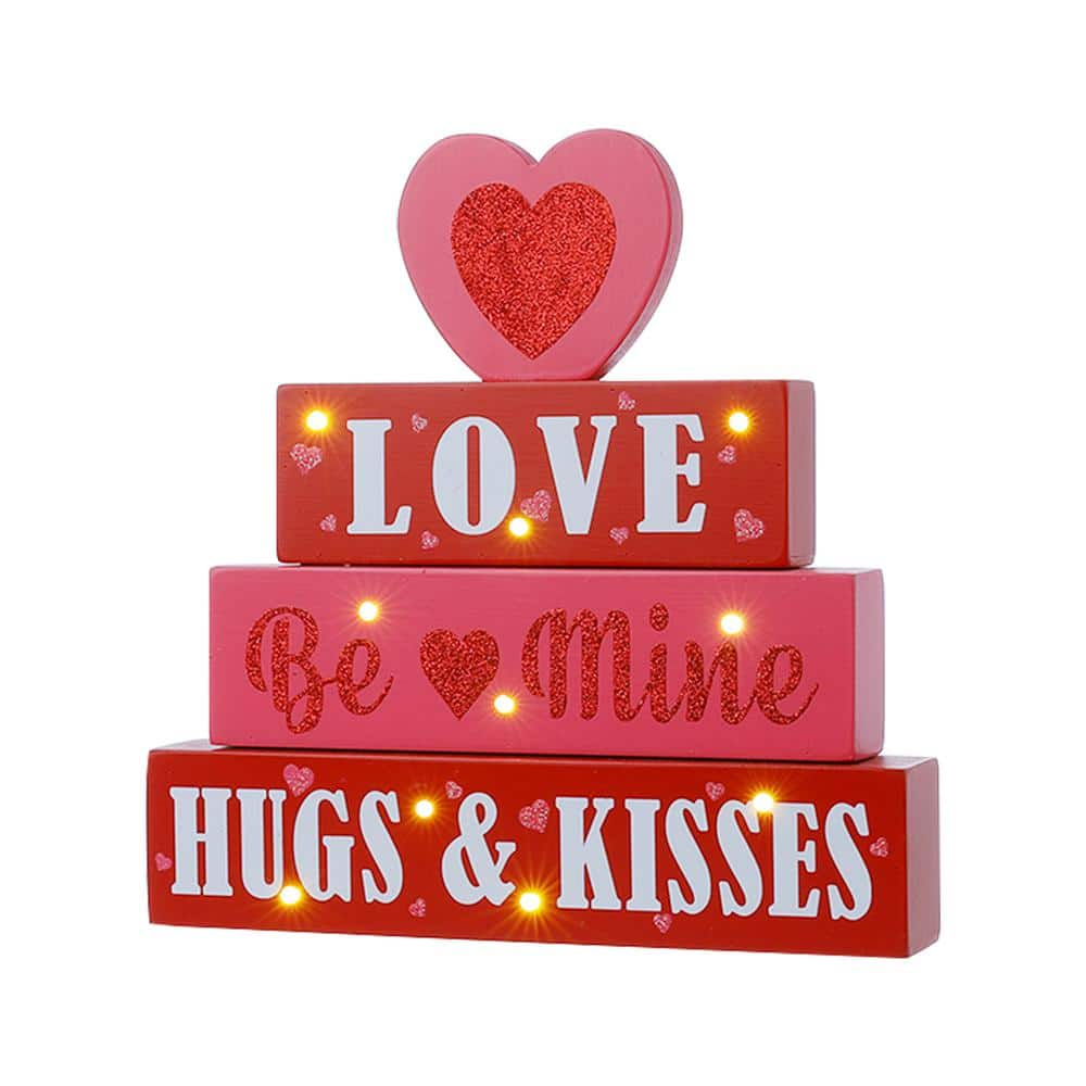 Words of Love Heart Shaped Card to Write a Message Size 4.75 X