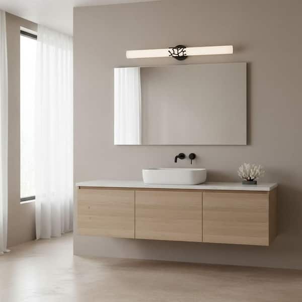 Lyra 53.00-Watt Integrated Led Black Integrated Led Bath Light