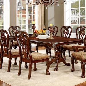 Payge 89 in. Rectangle Brown Cherry Wood Dining Table