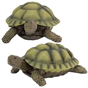 Design Toscano 9 in. H Three's a Crowd Stacked Turtle Statue QL56360 - The  Home Depot