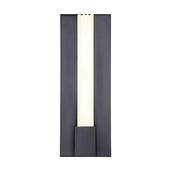 ALORA Kismet 14-in 1 Light 16-Watt Urban Bronze/Alabaster Integrated LED Vanity Light