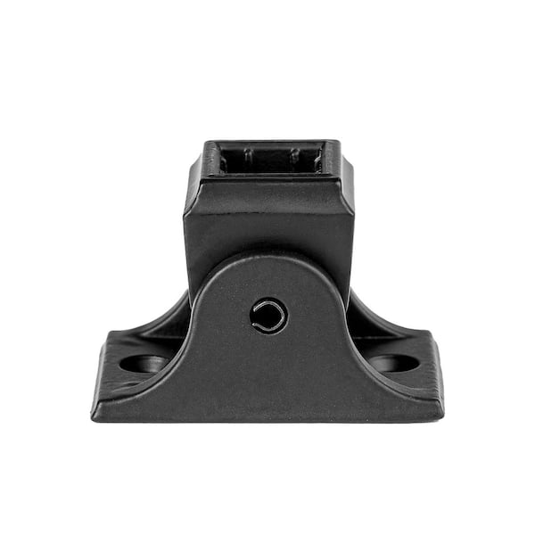 Black Surface Mount Stair Rail Connector for 1/2 in. Interior Balusters (12 -Pack)