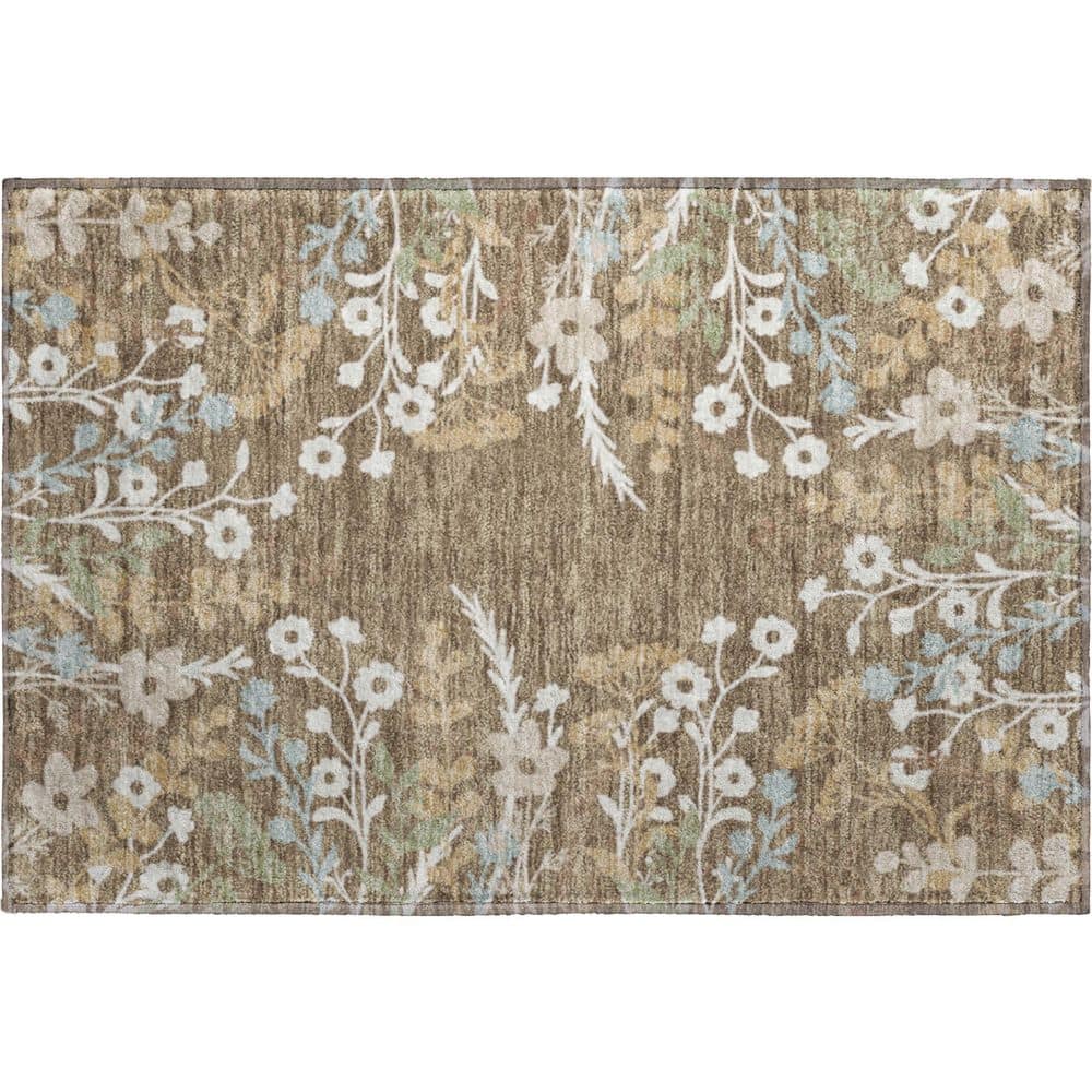 Mayfield Premium Machine Washable Abstract AMF2334 Chocolate 2 ft. x 3 ft. Accent Rug price history on PriceWatchPro
