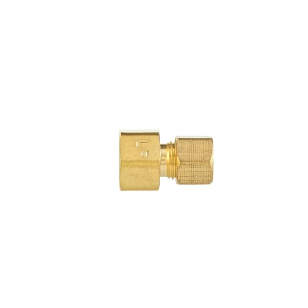 Everbilt 1/4 in. Compression Brass Nut Fitting 800629 - The Home Depot
