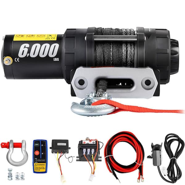 VEVOR 18,000 lbs. Electric Winch 75 ft. Steel Cable and 12 Volt Truck Winch  with Wireless Remote Control and Powerful Motor JCPJ1.8WBG75FT001M2 - The  Home Depot