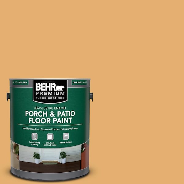 1 gal. #M260-5 Mac N Cheese Low-Lustre Enamel Interior/Exterior Porch and Patio Floor Paint