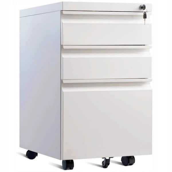 TygerClaw 3-Drawer Wheeled Mobile File Cabinet with Lock