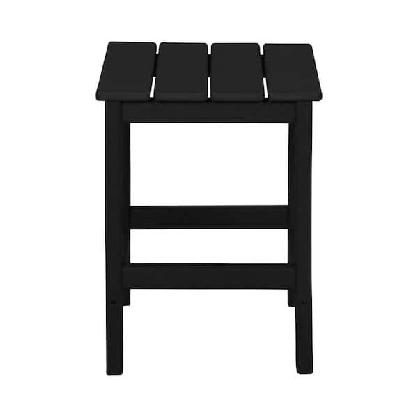 mason black side table