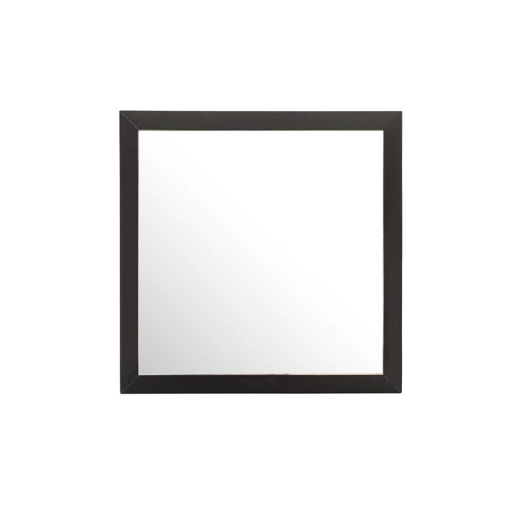 41 in. x 41 in. Classic Square Wood Framed Dresser Mirror