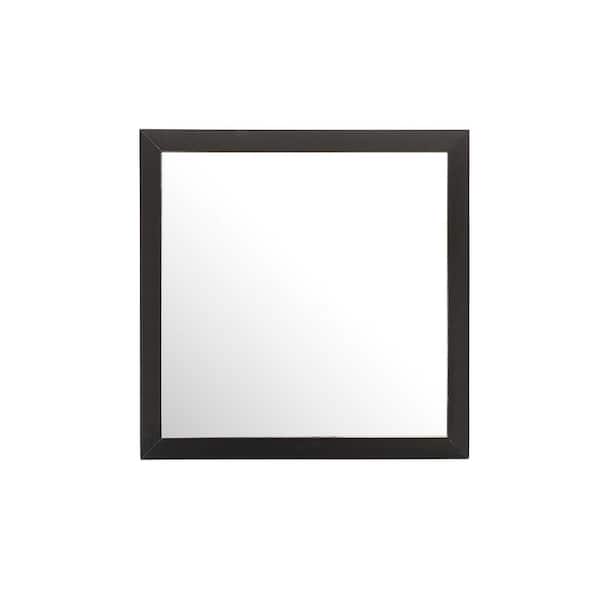 41 in. x 41 in. Classic Square Wood Framed Dresser Mirror