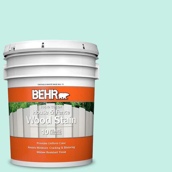BEHR 5 gal. #P430-1 Summer House Solid Color House and Fence Exterior Wood Stain