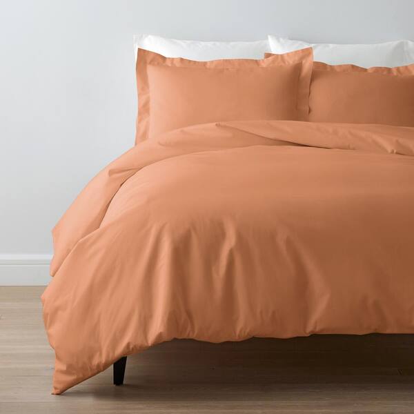 Company Cotton Terracotta Solid, California King Cotton Bed Sheets