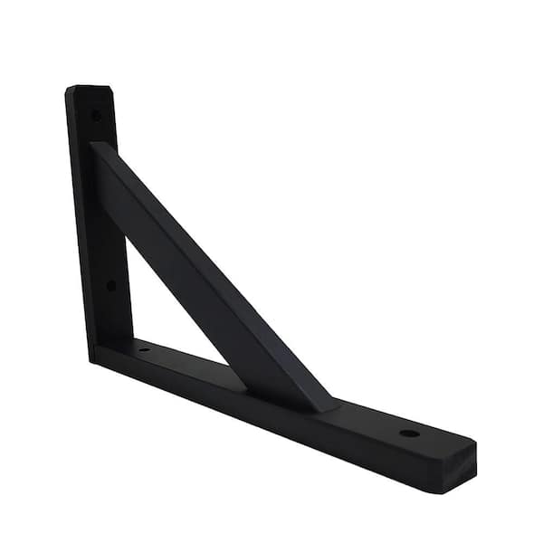 7. 5in x 11. 5in Black Wooden Shelving Bracket