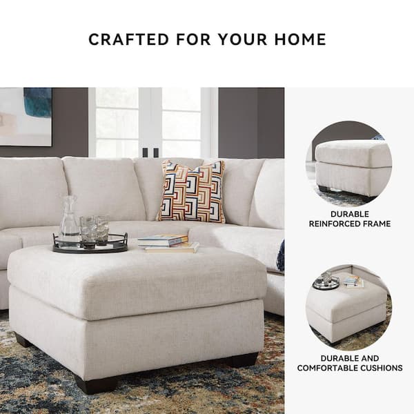 Signature DESIGN BY ASHLEY Aviemore White Polyester Square