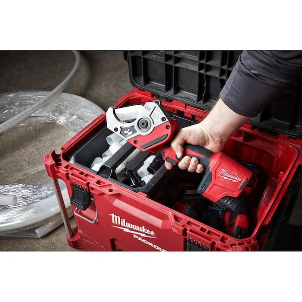 M12 12-Volt Lithium-Ion Force Logic Cordless Press Tool Kit (3 Jaws Included) with M12 PVC Pipe Shear and Extra Battery M12 12-Volt Lithium-Ion Force Logic Cordless Press Tool Kit (3 Jaws Included) with M12 PVC Pipe Shear and Extra Battery