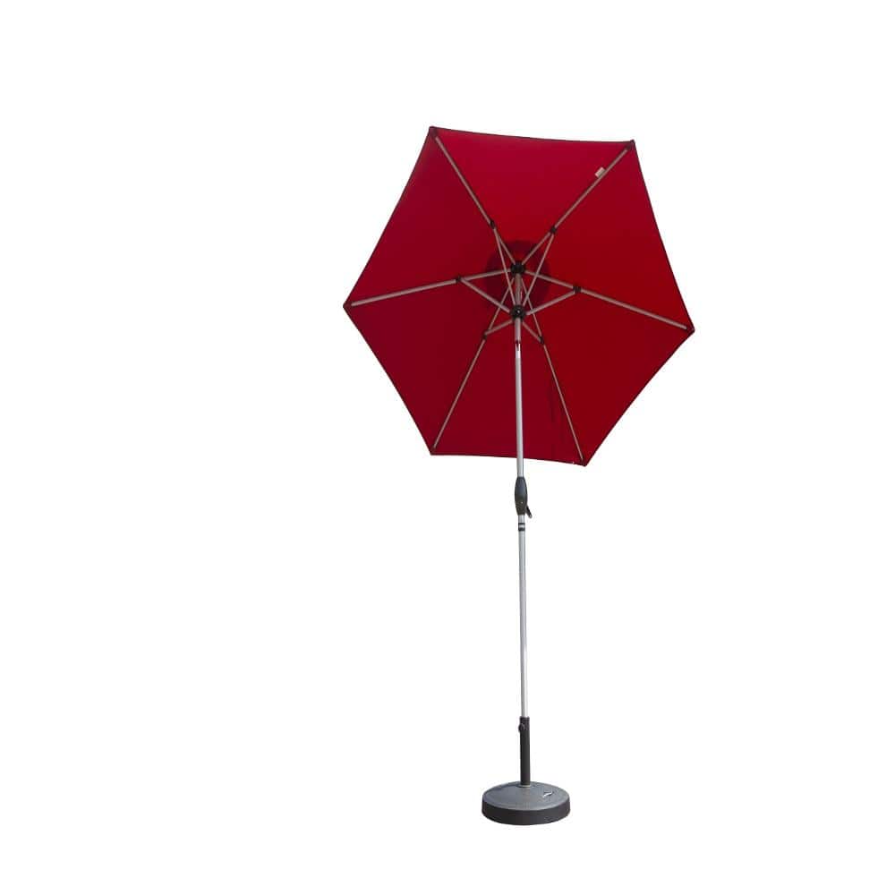 90 in. W x 86.64 in. H 7.5ft Brick red Market Umbrella, Crank Lift Tilt, UV Resistant Canopy(Without base) price history on PriceWatchPro